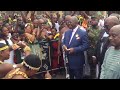 the asantehene otumfuo osei tutu ii arrived at the kumasi international airport kia