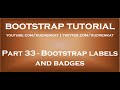 Bootstrap labels and badges