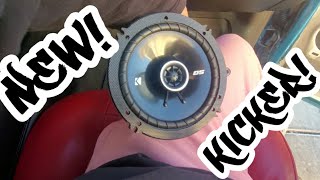 New Kicker Door Speakers! On My 2005 Dropped Chevy Silverado Single Cab