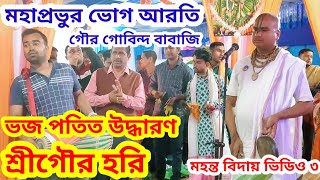 ভজ পতিত উদ্ধারণ শ্রীগৌর হরি | ভোগ আরতি কীর্তন | গৌর গোবিন্দ বাবাজি, নবদ্বীপ | মহন্ত বিদায় ভিডিও ৪