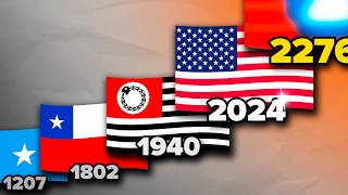 Alternate History of the US Flag🇺🇸 (900 - 3547) | Flag Animation