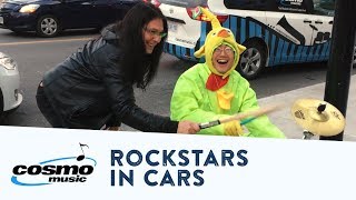 Mike Mangini Jams with Street Drummer Duckman in Toronto (Rockstars In Cars)