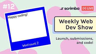The Weekly Web Dev Show: Word Count | HTML | CSS | JavaScript