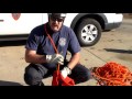 inspecting and packing rope