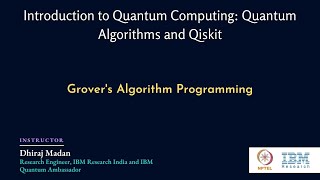 mod03lec18 - Grover's algorithm Programming