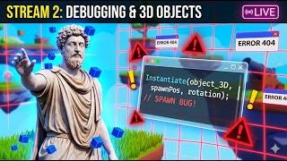 Unity Debugging Object Spawning & Working with 3D Objects | Create With Code Challenge 2