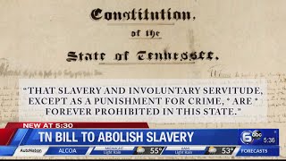 Tennessee Senate advances bill abolishing slavery from state constitution