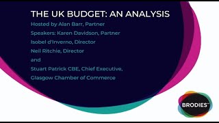 The UK Budget: An Analysis