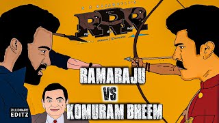 RRR 2D ANIMATED MOVIE PART-01 | Ram vs Bheem | Ram Charan vs NTR | SS Rajamouli | Mr Bean
