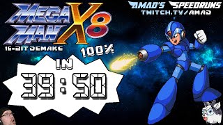 Megaman X8 16-bit demake 100% in 39:50 (IGT)