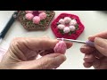 flower hexagon crochet tutorial easy flower hexagon for beginners