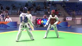 Men  58kg Round of 16|Xinxin Hong（CHN） VS Jenar Torillos （PHI）