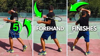 5 Ways To Finish Your Forehand - Advanced Tennis Forehand Technique