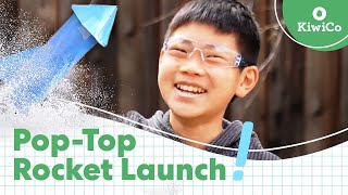 How to Build and Launch Pop-Top Rockets | Backyard Science Lab | KiwiCo