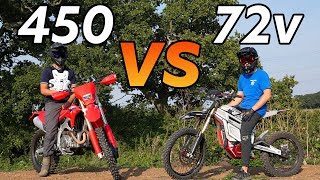 CRF450 Vs. 72v Talaria Sting!