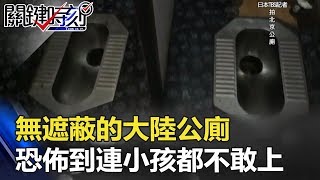 老外驚呼！無遮蔽的大陸公廁 恐佈到連小孩都不敢上？！ 關鍵時刻 20171130-6 朱學恒