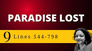Paradise Lost Book1 | Lines 544-798 | Lecture 9 #paradiselost #johnmilton