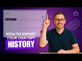 How to Export Chat GPT Conversations