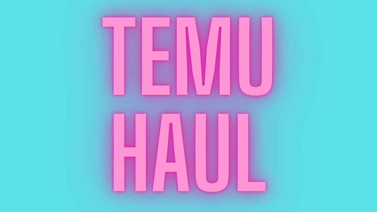 Temu Craft Haul Youtube