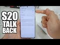 How to Disable / Turn OFF TalkBack on a Samsung Galaxy S20