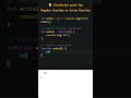 JavaScript | Arrow functions & Regular functions