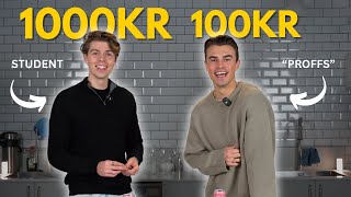 STUDENT FÅR 1000KR, JAG 100KR - Vem lagar godast måltid?