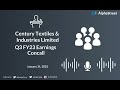 Century Textiles & Industries Limited Q3 FY23 Earnings Concall