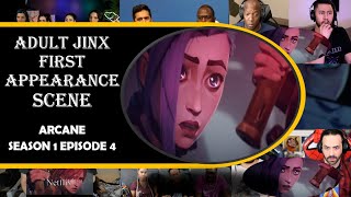 Reaction Mashup on Adult Jinx First Appearance | Arcane 1x4 | League of Legends