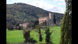 In camper all' Abbazia di Sant' Antimo (Toscana)