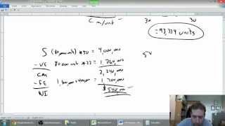 Cost Volume Profit Analysis (CVP) - Part 2 - "What if" Analysis - Management Accounting