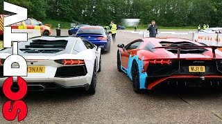 Aventador SV vs Aventador | SCD Drag Races