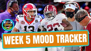 Mood Tracker: UGA + Alabama + LSU + Oklahoma (Late Kick Cut)