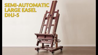 MEEDEN Pro Semi-Automatic Adjustable Large Capacity Mechanized Artwork Easel DHJ-5