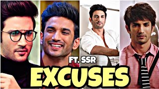 Sushant Singh Rajput ft. EXCUSES 🔥😈 || AP DHILLON , Gurinder Gill Song EXCUSES ft. SSR || #shorts