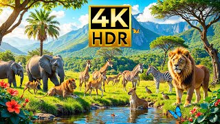 THE MOST BEAUTIFUL ANIMALS IN THE WORLD 4K HDR | Discover The Wild World | with Cinematic Sound