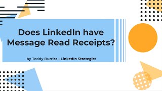 How Do Linkedin Read Receipts Work In Messaging