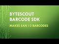 ByteScout Barcode SDK Makes EAN 13 Barcodes