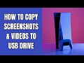 How to copy screenshots and video clips from PS5 to USB drive