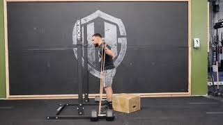 Banded Box Squat Low