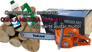 como montar motoserra tekna cs60rsp, nova conquista primeira ferramenta do canal