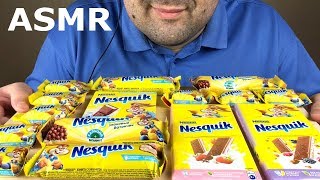 ASMR NESQUIK CHOCOLATE PARTY (Dessert Eating Sounds) Mukbang *NO TALKING* | Russian ASMR