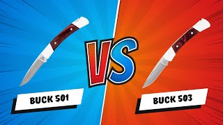 Buck 501 vs 503 - Size, Weight \u0026 Carry