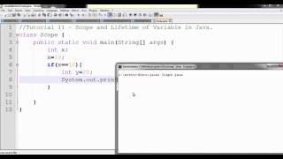 Java Programming Tutorial 11- Scope and Lifetime of Variable
