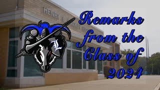 Remarks from the Henry E. Lackey High School Class of 2024