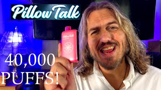 Pillow Talk IC40000 40k Puff Ice Control Vape Blueberry Watermelon Review!