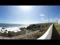 【360度vr】犬吠埼の海岸「荒磯に波」【gear 360 sm c200】