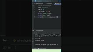 Python Variables Explained in 60 Seconds 🐍 | Learn Python for Beginners #shorts