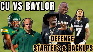 Colorado Defensive Depth Chart- Know CU Players So You Can Cheer Them on to Victory Against Baylor