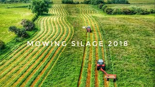 Silage 2018 in Ireland | Mowing with MASSEY’S