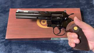 タナカワークス COLT PYTHON  6inch R-model スチールフィニッシュ　ABS ペガサスガスリボルバー MULE 木製グリップ